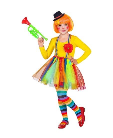 TUTU PAYASITA AMARILLO PARA NIÑA