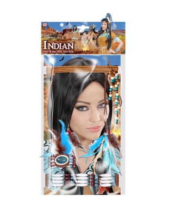 SET DE COMPLEMENTOS INDIA AZULES