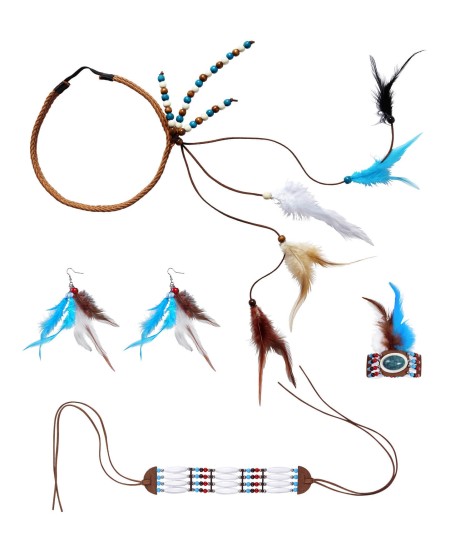 SET DE COMPLEMENTOS INDIA AZULES