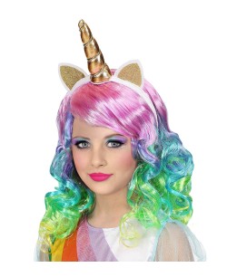 PELUCA RIZADA DE COLORES INFANTIL