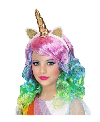 PELUCA RIZADA DE COLORES INFANTIL