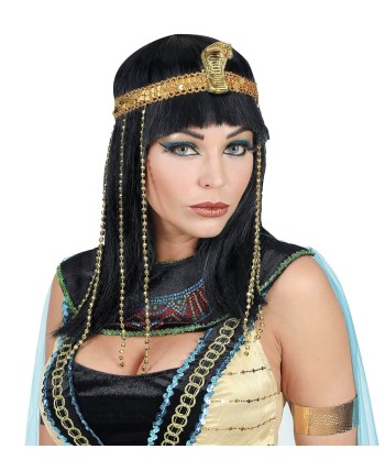 PELUCA REINA EGICIA CON CINTA