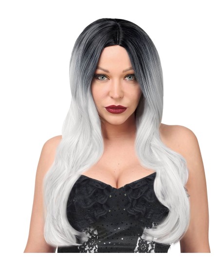 PELUCA DEGRADADO NEGRO GRIS