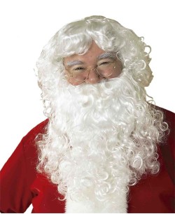 PELUCA Y BARBA CON BIGOTE PAPA NOEL