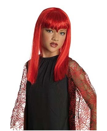 PELUCA VAMPIRESA TRAVIESA ROJA INFANTIL