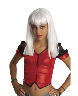 PELUCA VAMPIRESA TRAVIESA BLANCA INFANTIL