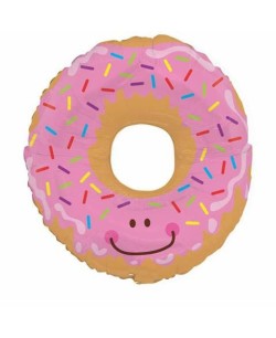GLOBO DE HELIO DONUT ROSA