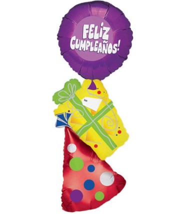 GLOBO DE HELIO FELIZ CUMPLEAÑOS GLOBO Y REGALOS