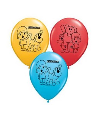 GLOBOS POCOYO 5 UNIDADES