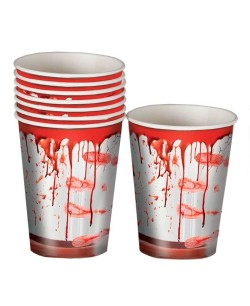 VASOS ENSANGRENTADOS 8 UNIDADES