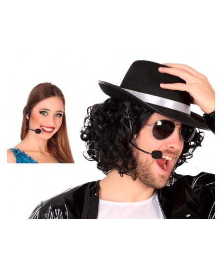 MICROFONO AURICULARES NEGRO