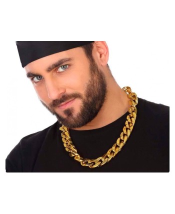 COLLAR MACARRA CADENA GIGANTE DORADO