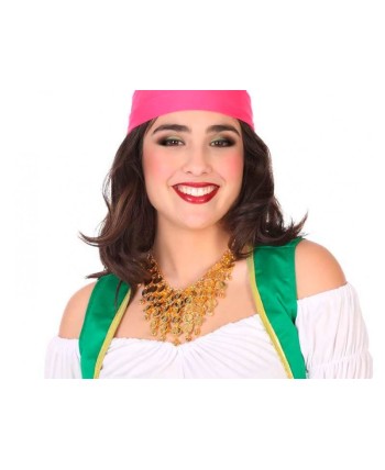 COLLAR ZINGARA DORADO MONEDAS