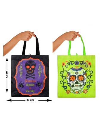 BOLSA HALLOWEEN FLISELINA NEGRA O VERDE