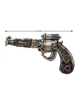 PISTOLA REVOLVER STEAMPUNK FOAMIZADA