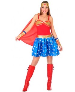 DISFRAZ DE SUPERHEROINA WONDER PARA MUJER