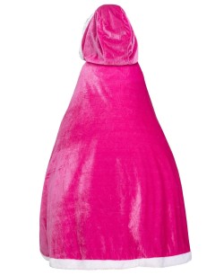 CAPA ROSA CON CAPUCHA TERCIOPELO PARA NIÑA 2