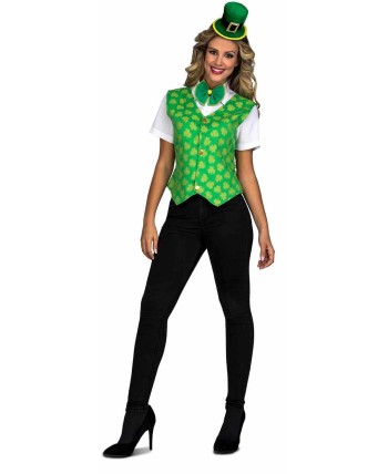 CHALECO SAN PATRICIO TREBOLES PARA MUJER