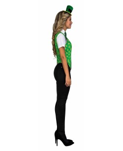 CHALECO SAN PATRICIO TREBOLES PARA MUJER 2