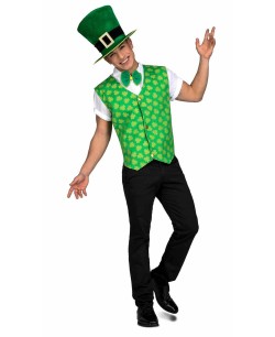 CHALECO SAN PATRICIO TREBOLES PARA HOMBRE
