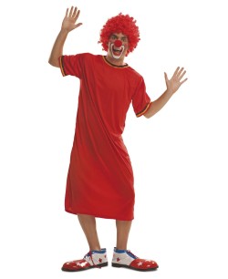 DISFRAZ DE PAYASO CAMISETA ROJA PARA HOMBRE
