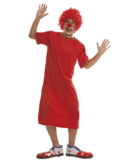 DISFRAZ DE PAYASO CAMISETA ROJA PARA HOMBRE