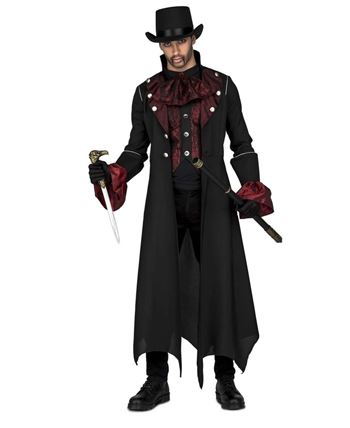 DISFRAZ DE VAMPIRO GOTICO ABRIGO LARGO