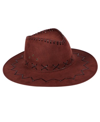 SOMBRERO VAQUERO APARIENCIA PIEL MARRON