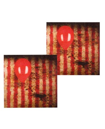 SERVILLETAS PAYASO HORROR