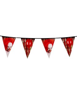 BANDERIN PAYASO HORROR HALLOWEEN