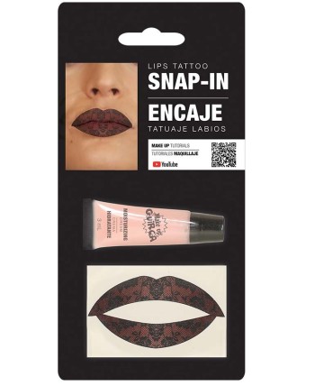 TATUAJE PARA LABIOS EFECTO ENCAJE