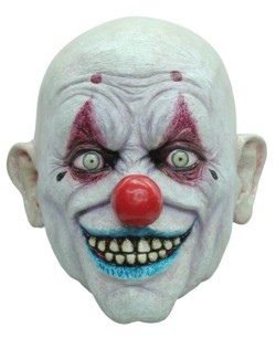 CARETA DELUXE PAYASO CRAPY OJOS REALES