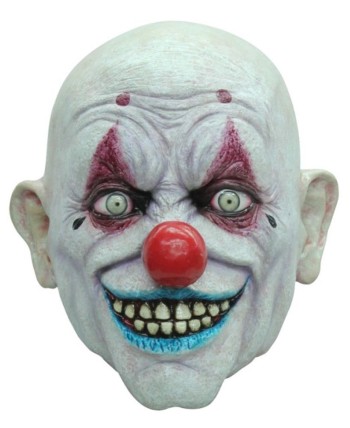 CARETA DELUXE PAYASO CRAPY OJOS REALES