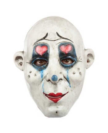 CARETA DELUXE PAYASO GANG G.G. PARPADOS CORAZONES