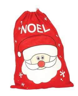 SACO PAPA NOEL CON CARA ROJO