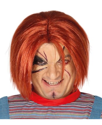 PELUCA MUÑECO ASESINO NARANJA