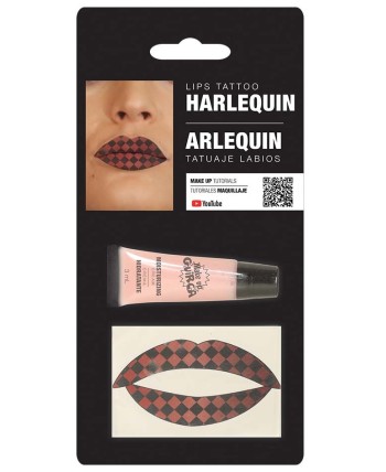 TATUAJE PARA LABIOS EFECTO ARLEQUIN TATUAJE PARA LABIOS EFECTO ARLEQUIN