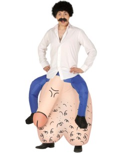 DISFRAZ DE HOMBRE PEGADO A TESTICULOS HINCHABLES