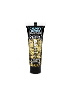 PURPURINA CHUNCKY CON GEL ORO BUSCADOR DE ORO