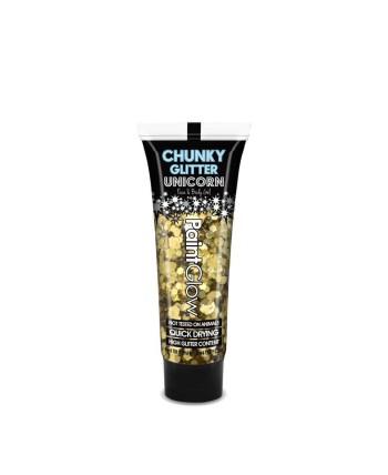 PURPURINA CHUNCKY CON GEL ORO BUSCADOR DE ORO