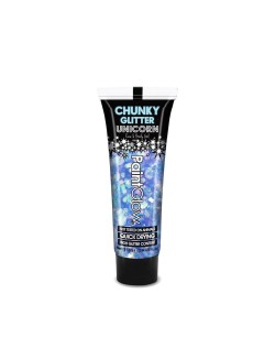 PURPURINA CHUNKY CON GEL UV AZUL SIRENITA MISTERIO