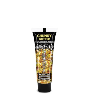 PURPURINA CHUNKY CON GEL UV ORO 24 KILATES