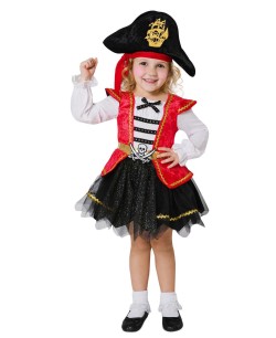 DISFRAZ DE PIRATA CARIBEÑO SOMBERO PARA NIÑO