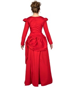 DISFRAZ DE DAMA ROJA DEL OESTE 2