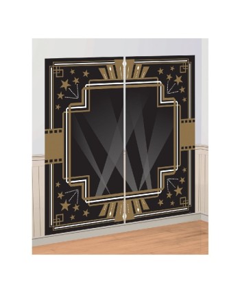 DECO PARED DORADO Y NEGRO