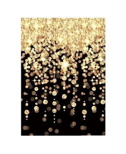 DECO PARED BURBUJAS DORADAS