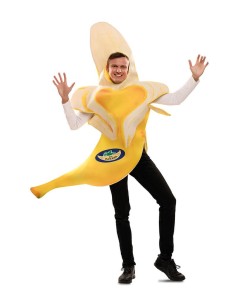 DISFRAZ DE PLATANO ABIERTO PARA ADULTO