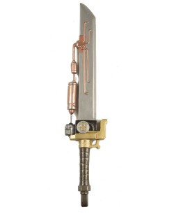 ESPADA STEAMPUNK FILO PLATEADO DECORADO