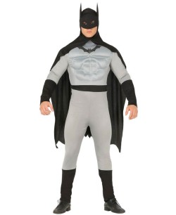 DISFRAZ DE HOMBRE MURCIELAGO GRIS MUSCULOSO