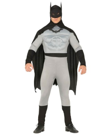 DISFRAZ DE HOMBRE MURCIELAGO GRIS MUSCULOSO PARA HOMBRE